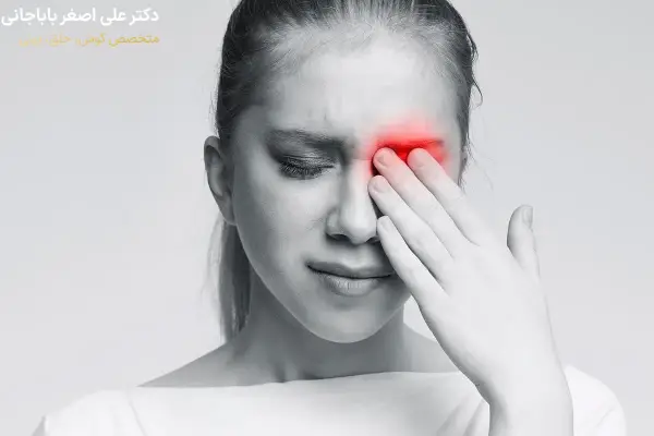 علت قرمزی چشم بعد از عمل بینی