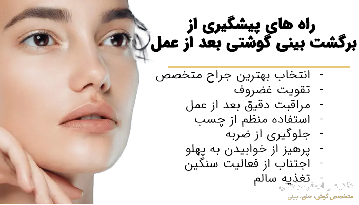 پیشگیری از برگشت بینی گوشتی بعد از عمل